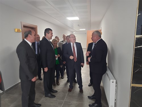 Sayın Valimiz Mustafa Tutumaz'ı Yeni Hizmet Binamız İl Genel Meclis Başkanlığı' nda Misafir Ettik.
